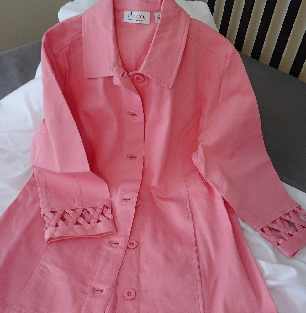 3/4 Sleeve Watermelon Colored Jacket